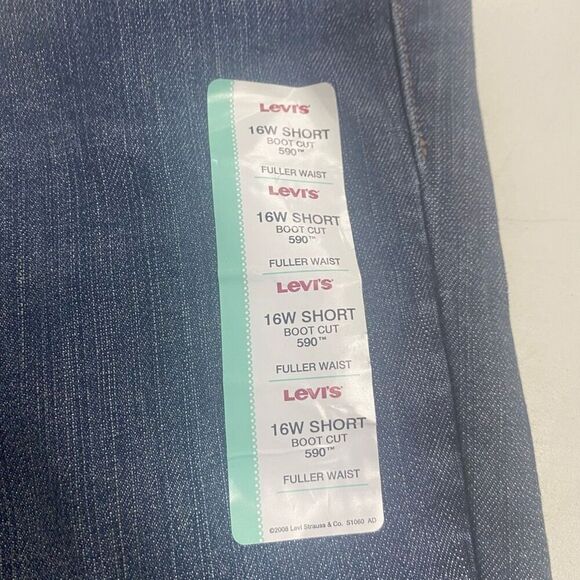 LEVI STRAUSS Women’s Boot Cut 590 Jeans Size 16W Short Blue New SEE DESCRIPTION - Picture 12 of 14